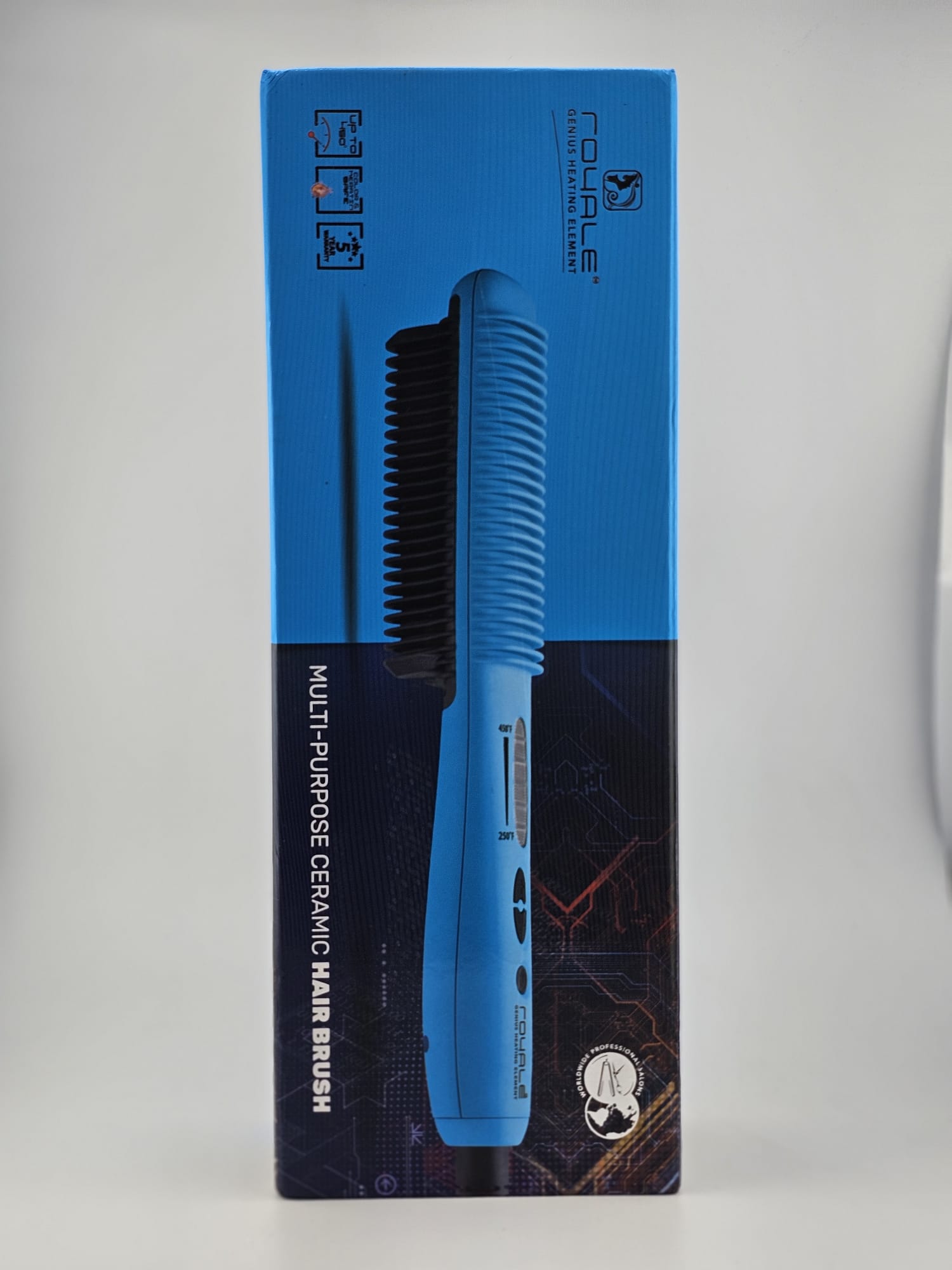 Royale Ceramic Hair Brush Blue