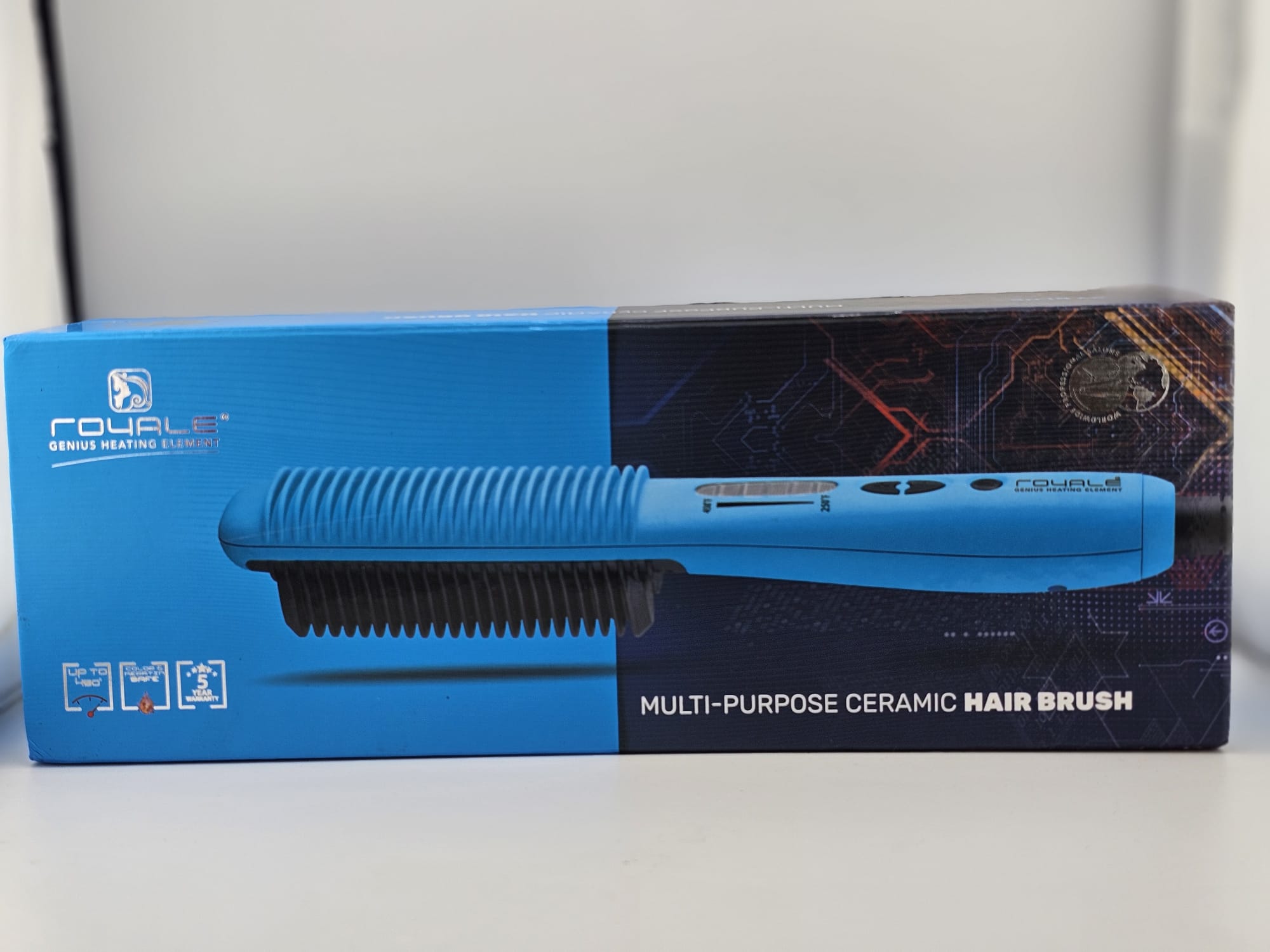Royale Ceramic Hair Brush Blue