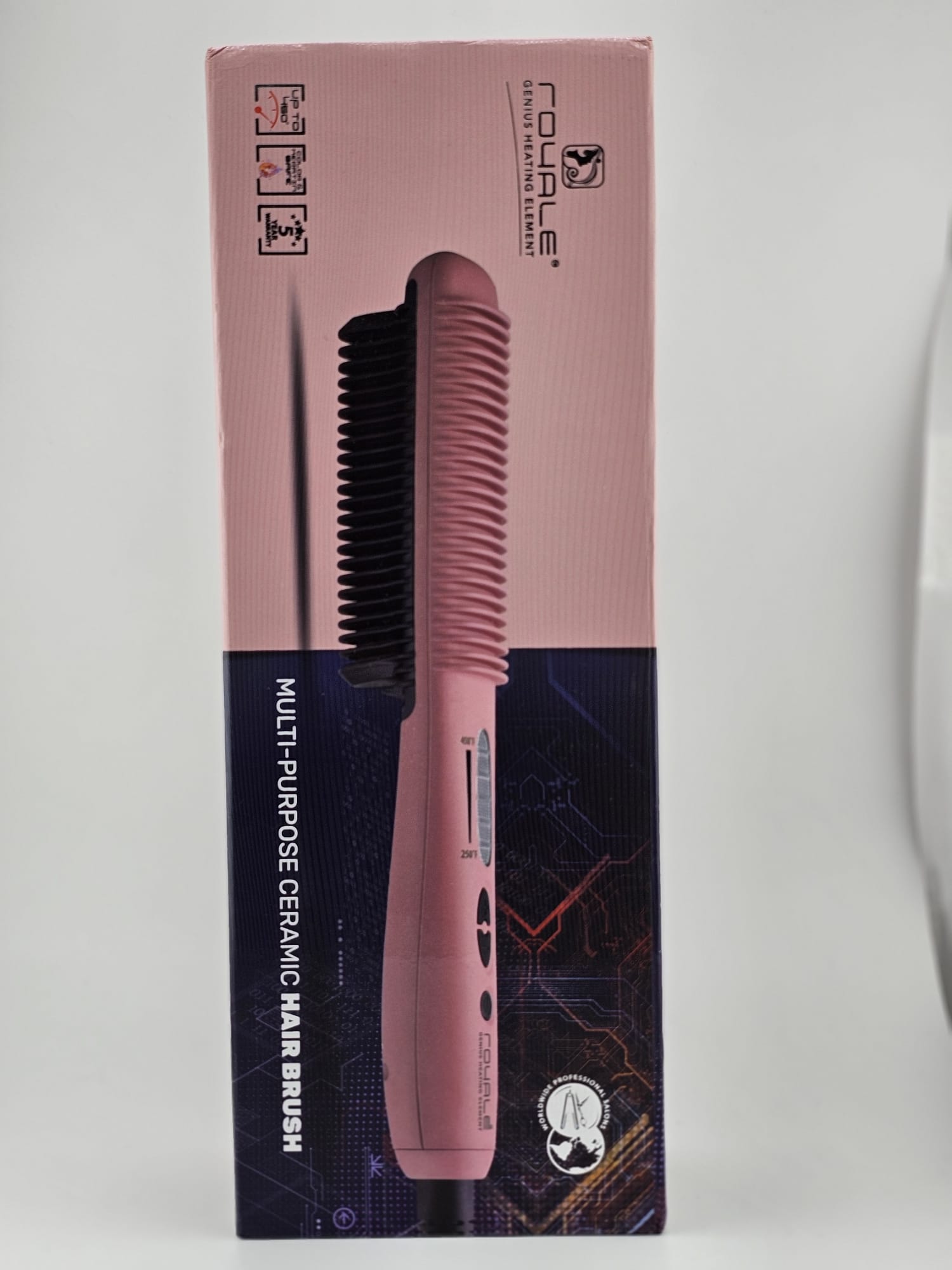 Royale Ceramic Hair Brush Rose Gold
