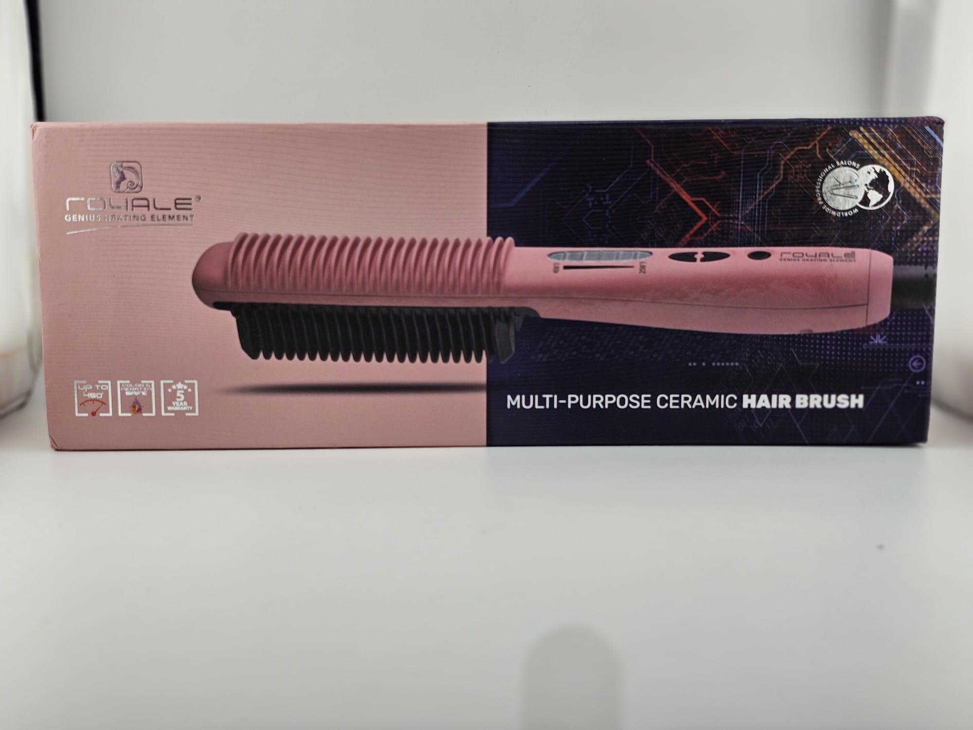 Royale Ceramic Hair Brush Rose Gold